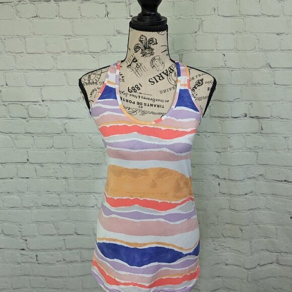 Lululemon Cool Racerback Bleacher Stripe Tank Top 6 - Picture 2 of 7
